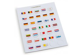 FLAG CHIPS SUITABLE FOR 2-EURO CAPSULES, 26 MM